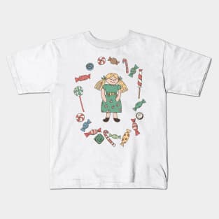 Retro Christmas Doll Kids T-Shirt